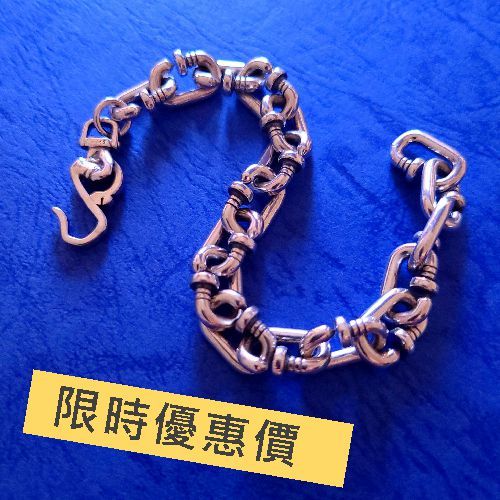 S925純銀 釘子造型手鍊